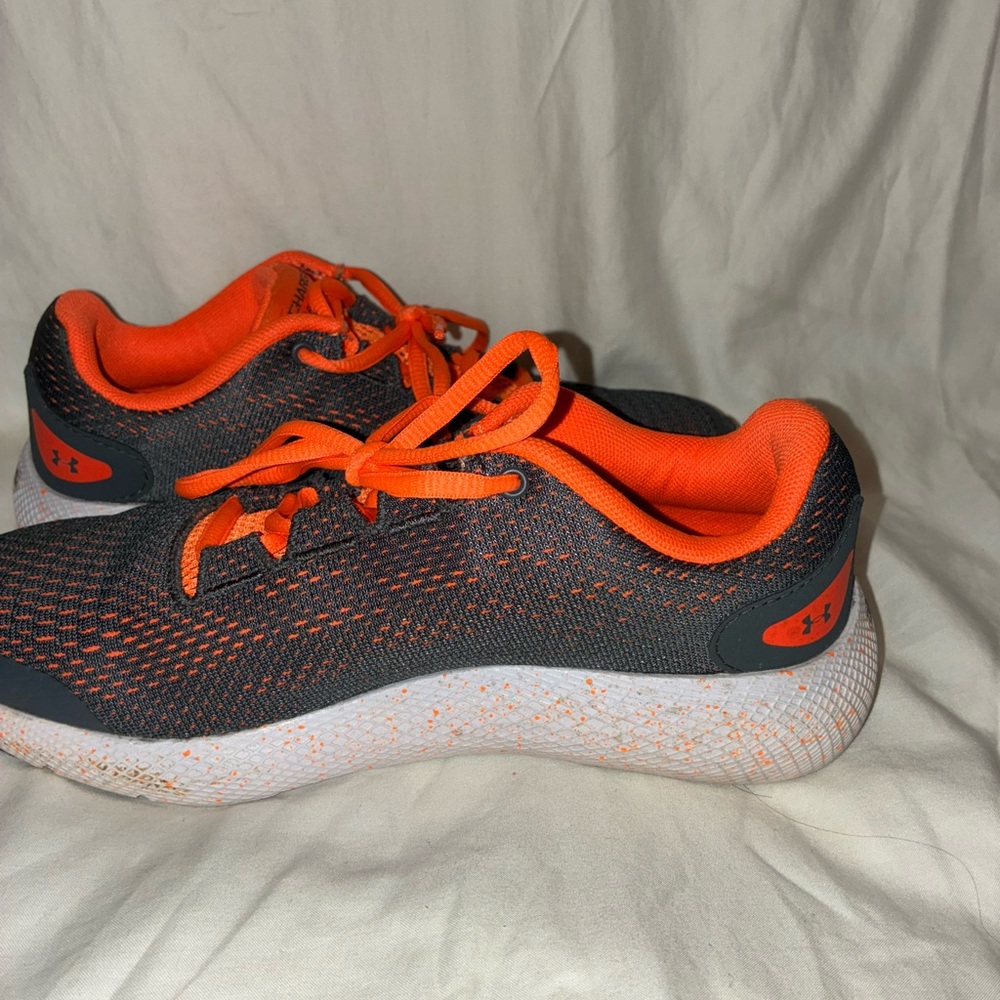 Under Armour Kids' Sneakers in Orange and Gray